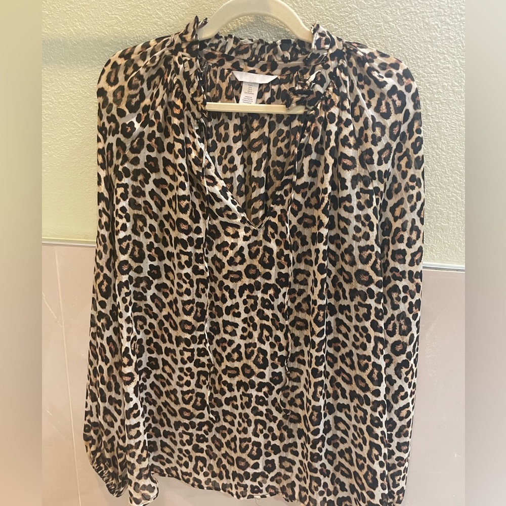 H&M animal print top
